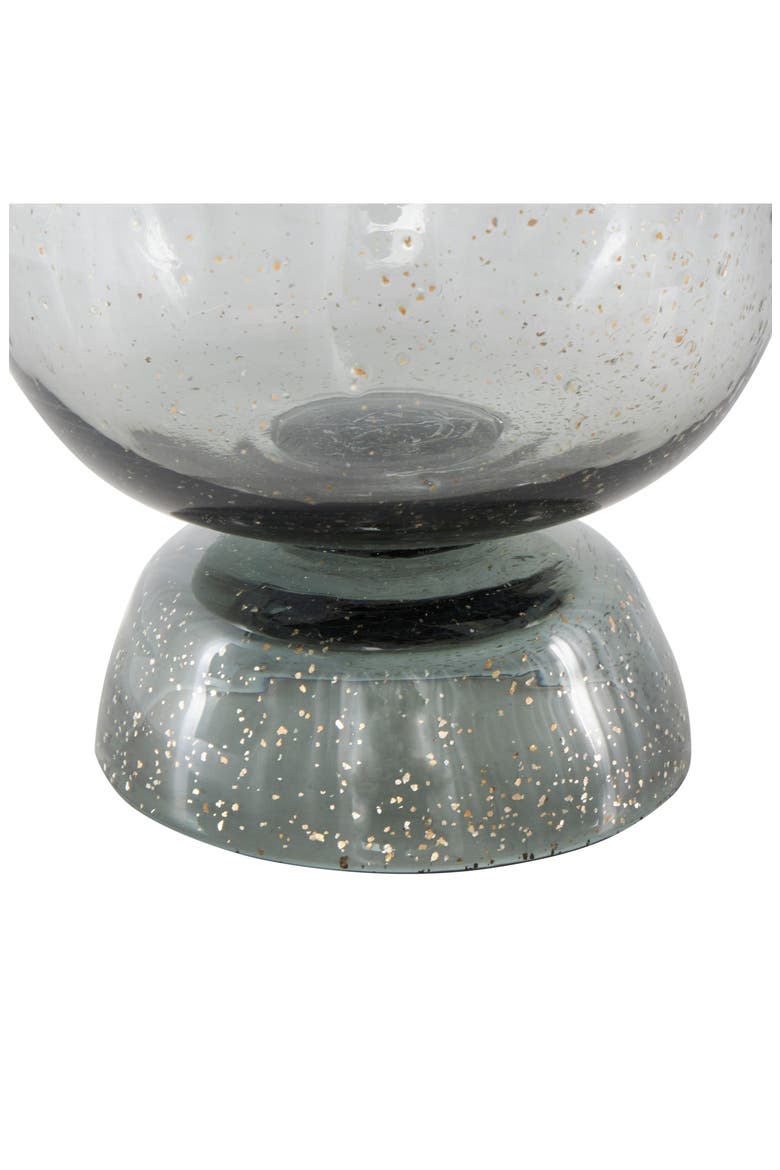 Speckled Glass Vase, Alternate, color, BLACK