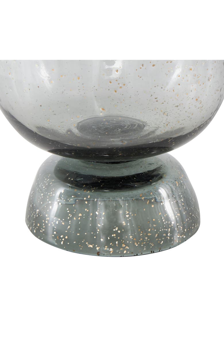 VIVIAN LUNE HOME Speckled Glass Vase, Alternate, color, Black