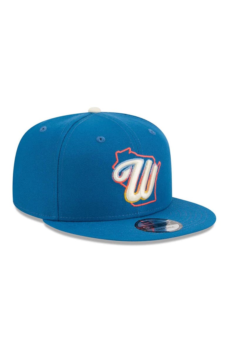 New Era Men's New Era Blue Milwaukee Brewers 2026 City Connect 9FIFTY Snapback Hat, Alternate, color, Blue