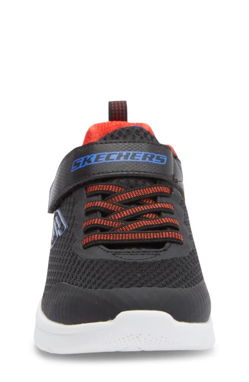 Skechers Microspec Max Kids Infant Trainers Colour: Charcoal/blue, Size: 10.5 / 28 In Black