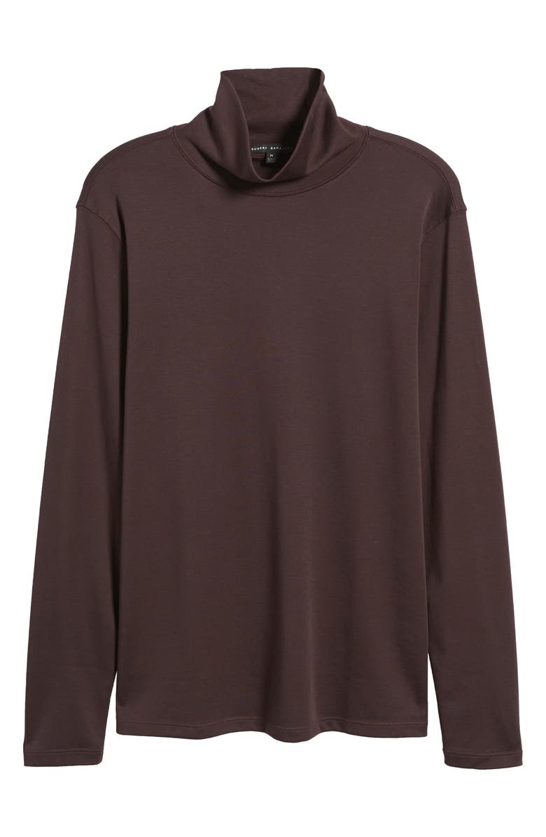 Robert Barakett Georgia Cotton Turtleneck, Alternate, color, Port