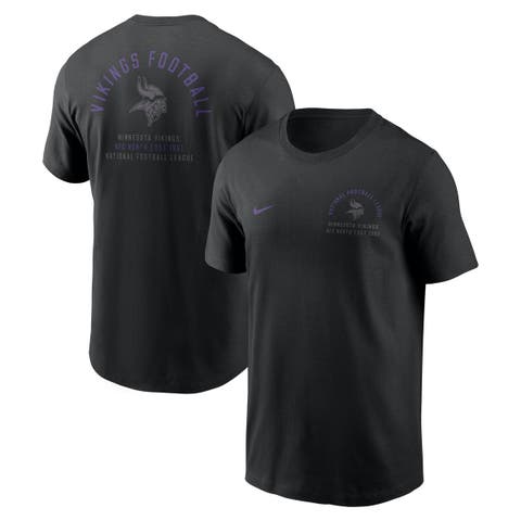 Men's Nike Black Minnesota Vikings Split Logo T-Shirt