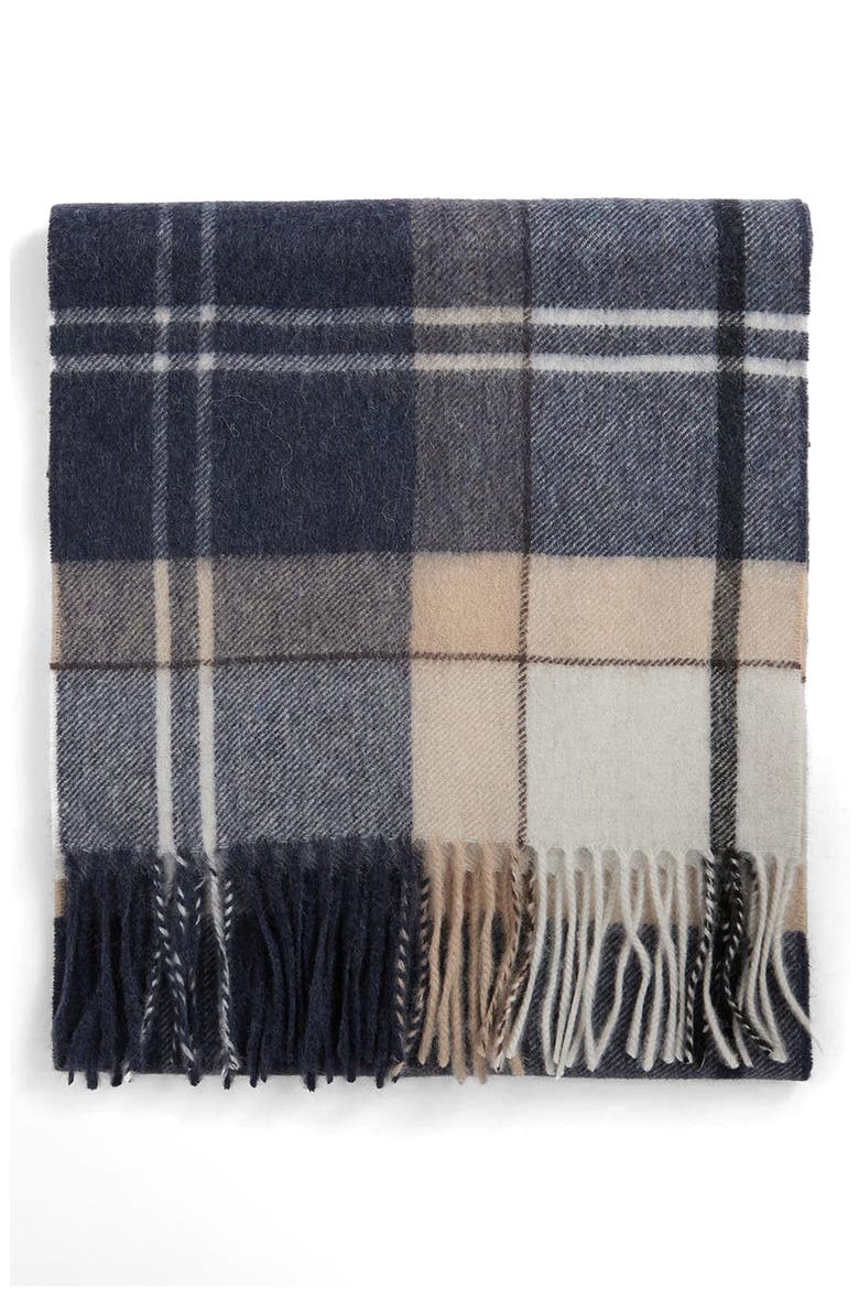 Tartan Cashmere Scarf, Alternate, color, LT BIRCHWOOD DRESS TARTAN