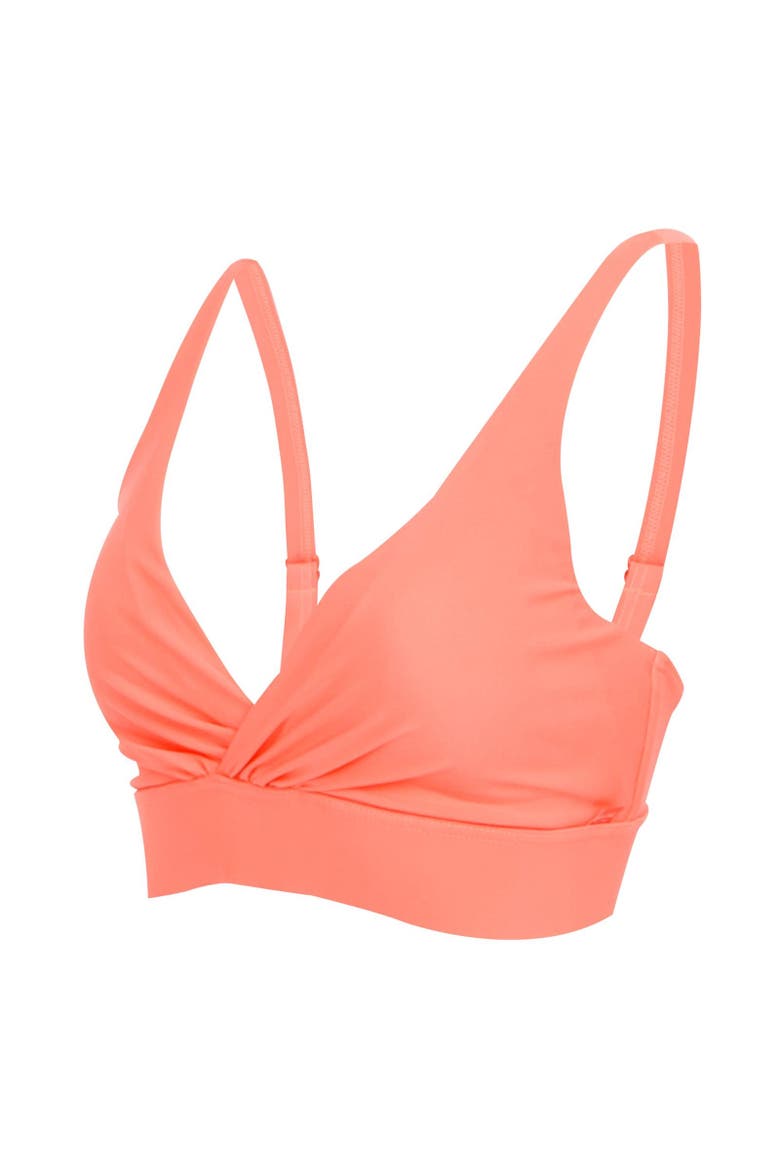 Paloma Plain Bikini Top, Alternate, color, Shell Pink
