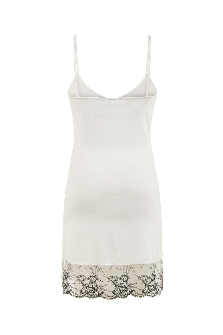 Modal Lace Nightdress, Alternate, color, White
