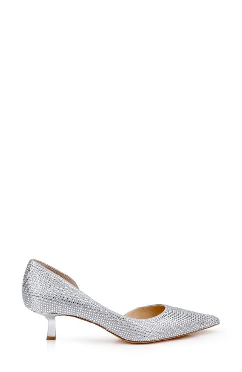 Jewel Badgley Mischka Women's Teegan Pointed Toe Pumps In Silver Satin