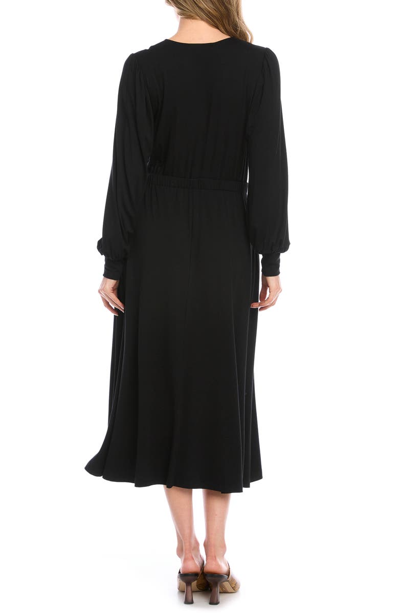 Karen Kane Artisan Long Sleeve Midi Dress, Alternate, color,