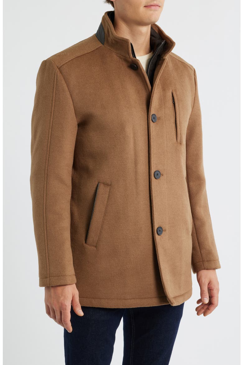 Upton Car Coat with Removable Bib, Alternate, color, WHISKEY