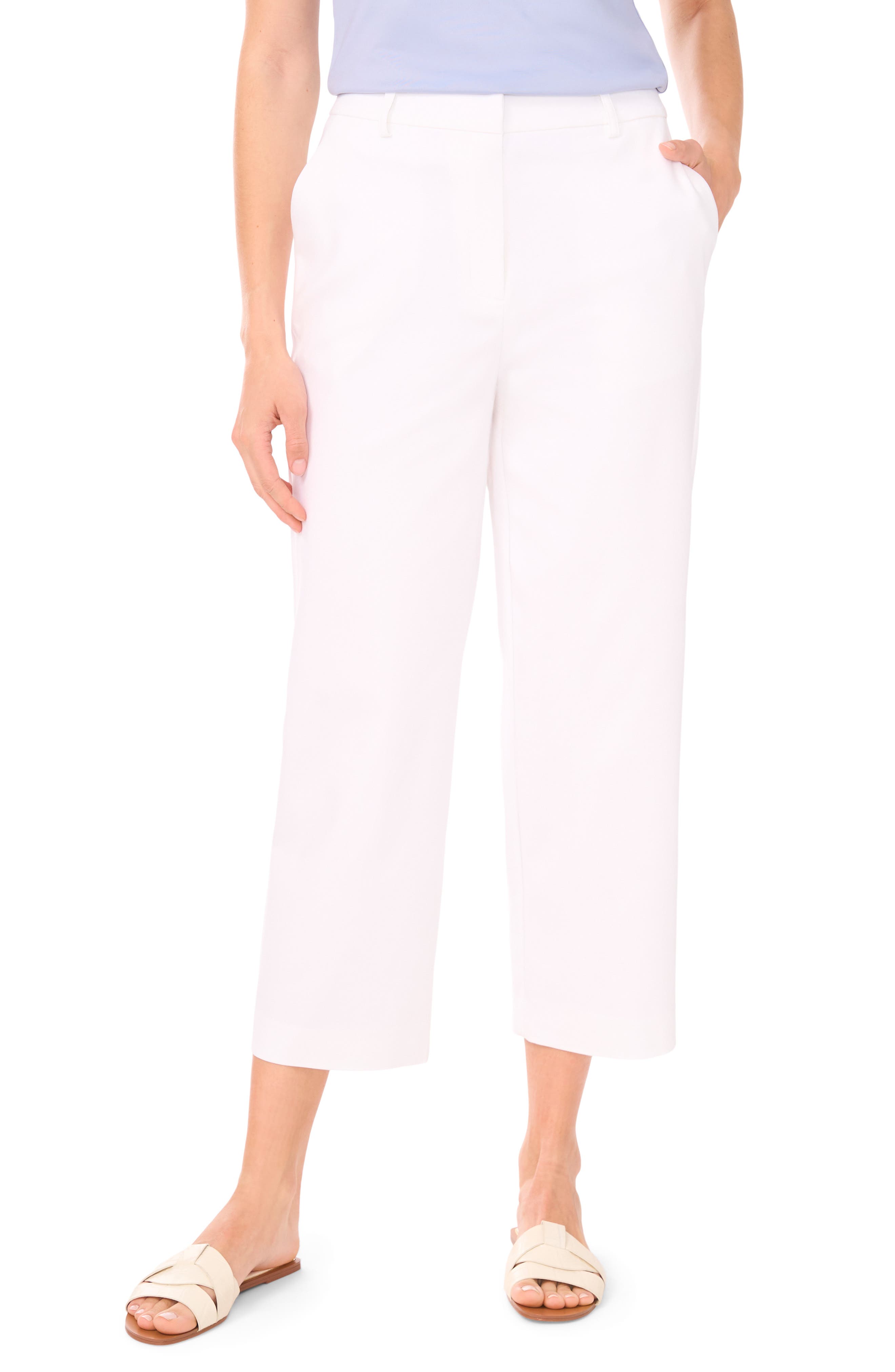 Halogen® High Waist Straight Leg Pants