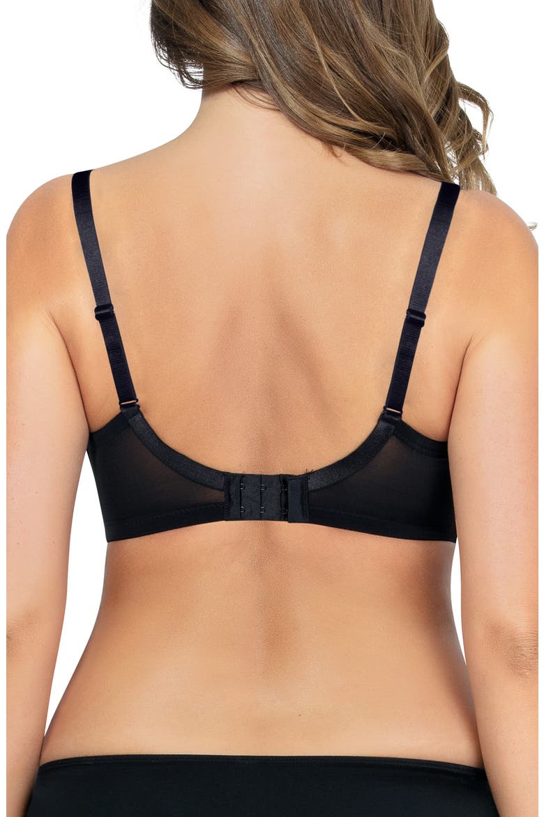 Emma Full-Figure Convertible Plunge Bra, Alternate, color, BLACK