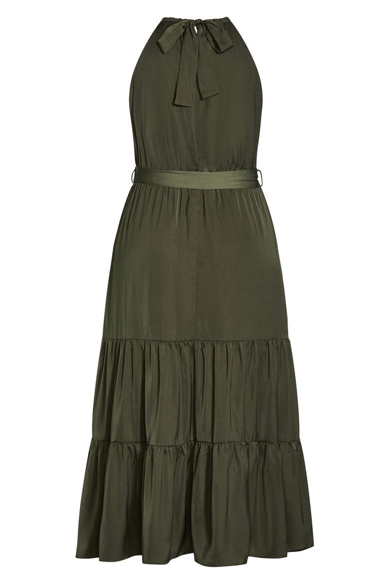 Tiered Maxi Dress, Alternate, color, FERN