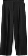 MANGO Pleated Straight Leg Pants
