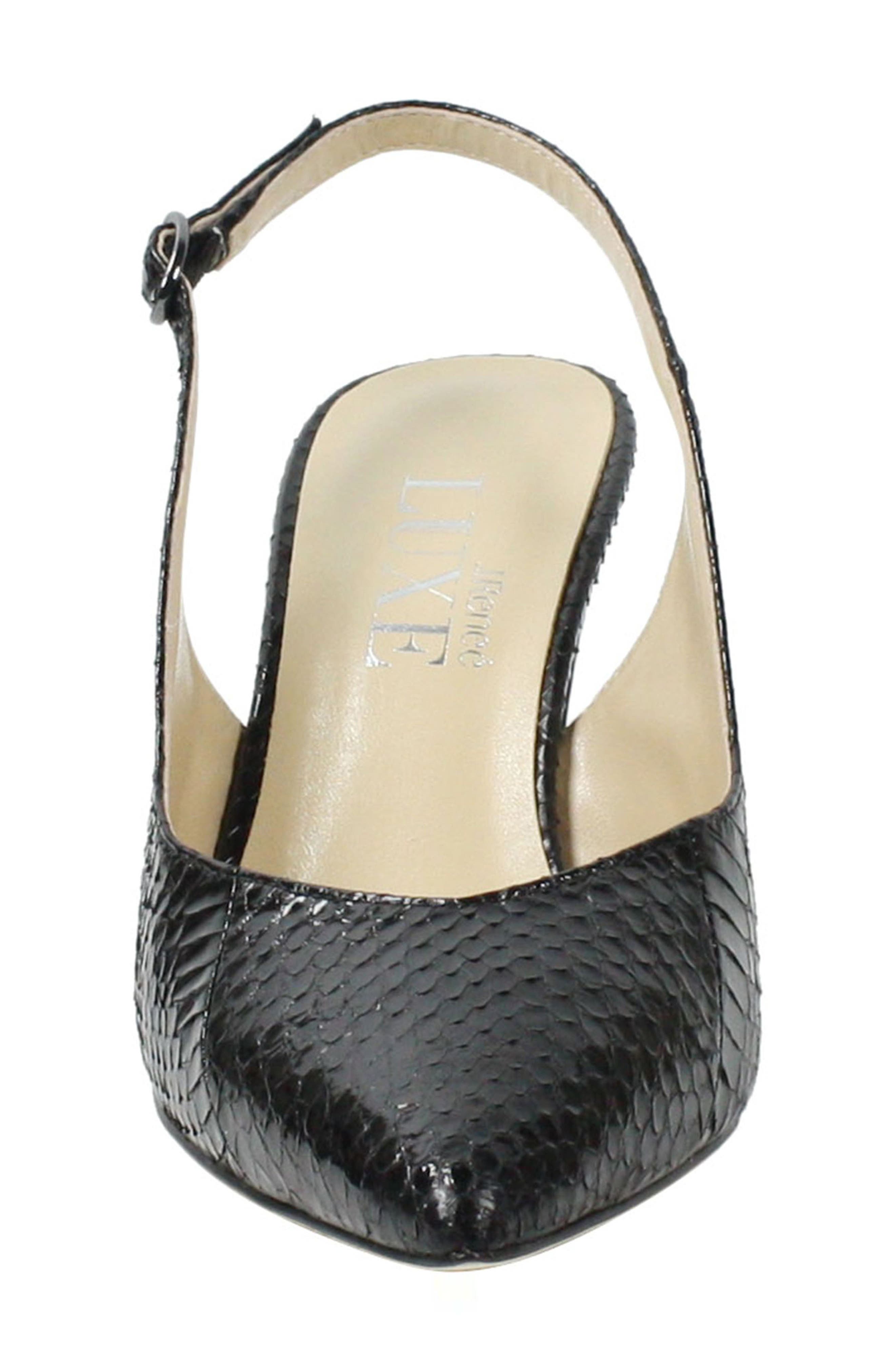 J. Reneé Brisha Snake Embossed Slingback Pump, Alternate, color, 