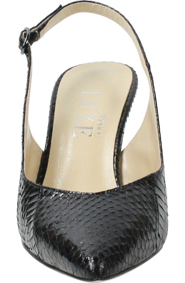 J. Reneé Brisha Snake Embossed Slingback Pump, Alternate, color,