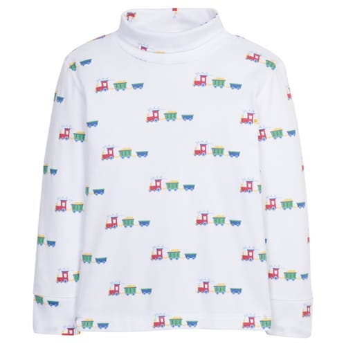 Little English Kids' Printed Turtleneck in Trains 