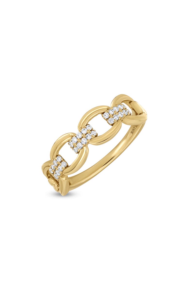 Bony Levy Varda 18K Yellow Gold Diamond Link Band Ring, Main, color, 18Ky