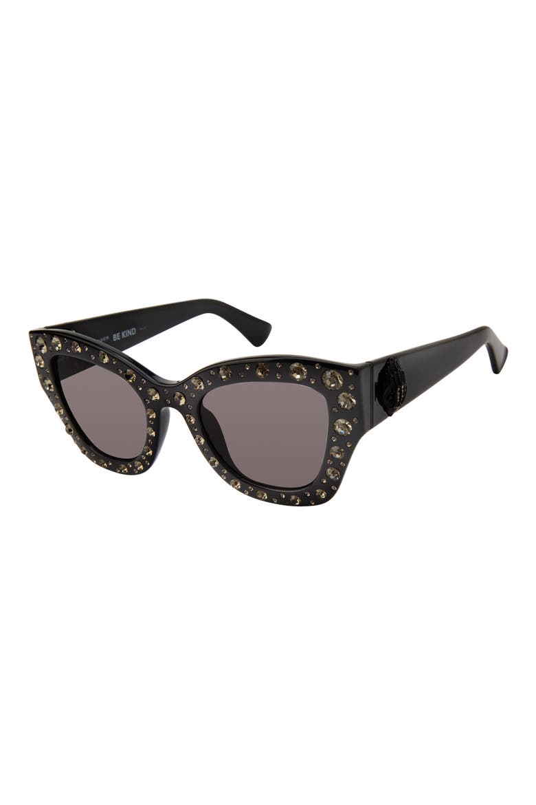 51mm Cat Eye Sunglasses, Alternate, color, BLACK/ SMOKE