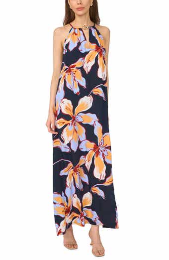 Flowy High Neck Maxi Dress