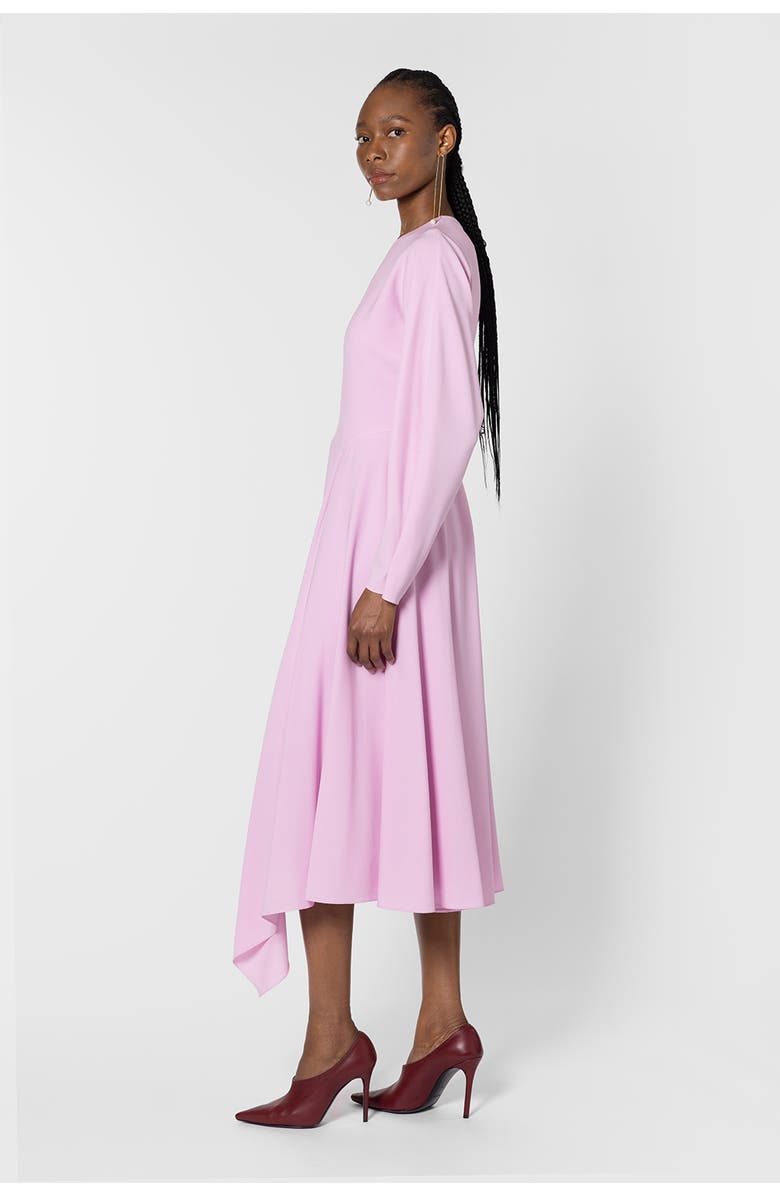 Roksanda Yelin Crepe Long Sleeve Dress, Alternate, color, Blush