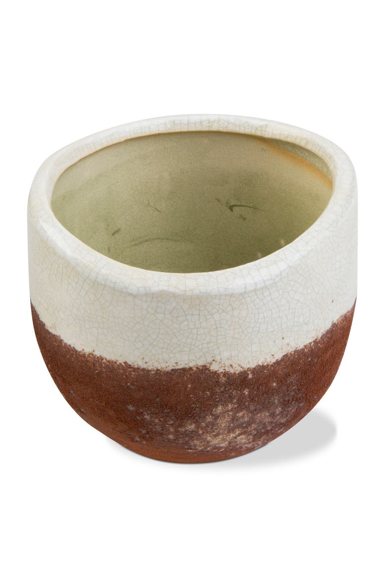 Ibiza Medium Terracotta Planter Pot Stylish Garden Decor, Alternate, color, Orange