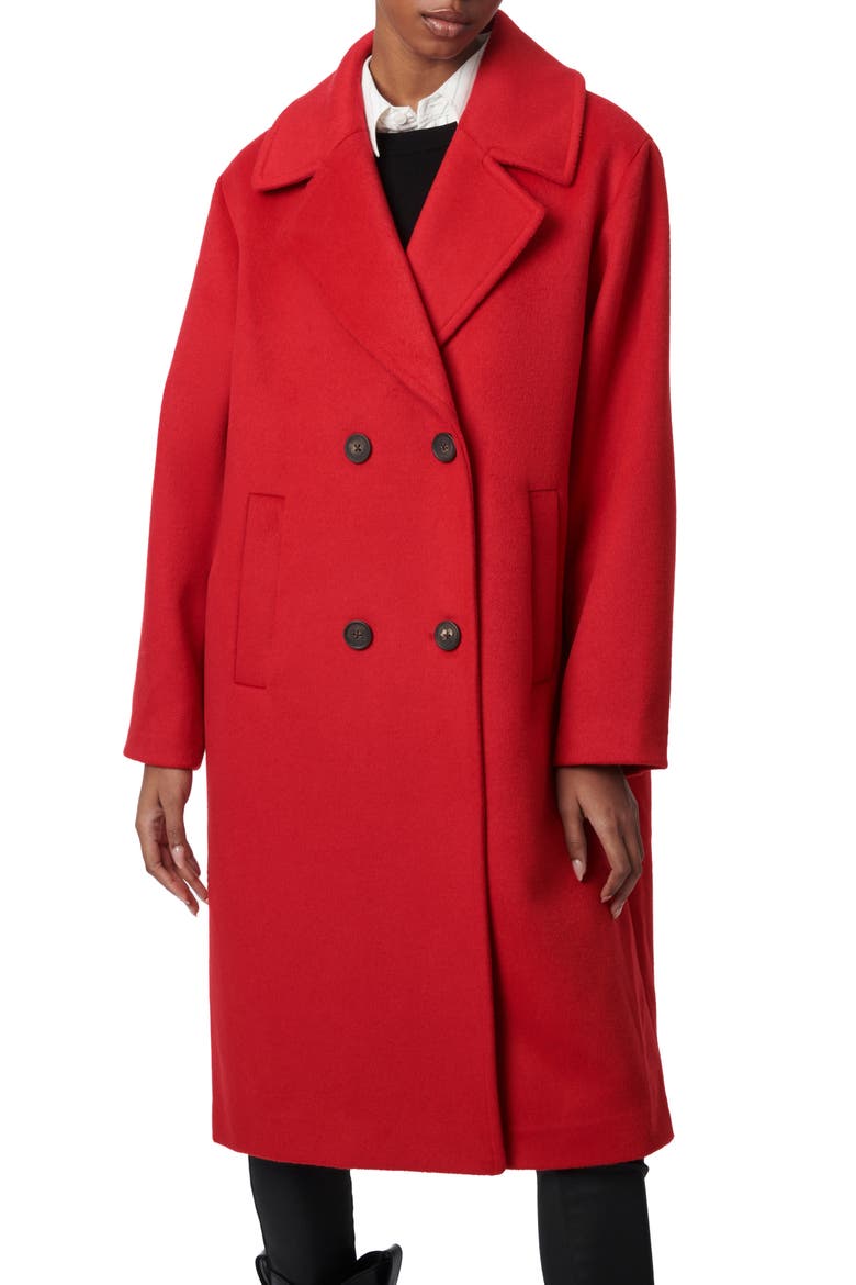 Relaxed Coat, Main, color, RED
