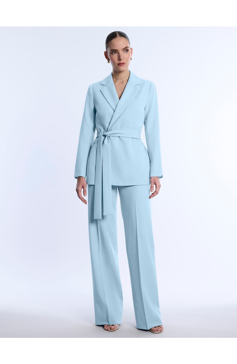 BCBGMAXAZRIA Belted Tailored Jacket, Alternate, color, Seafoam