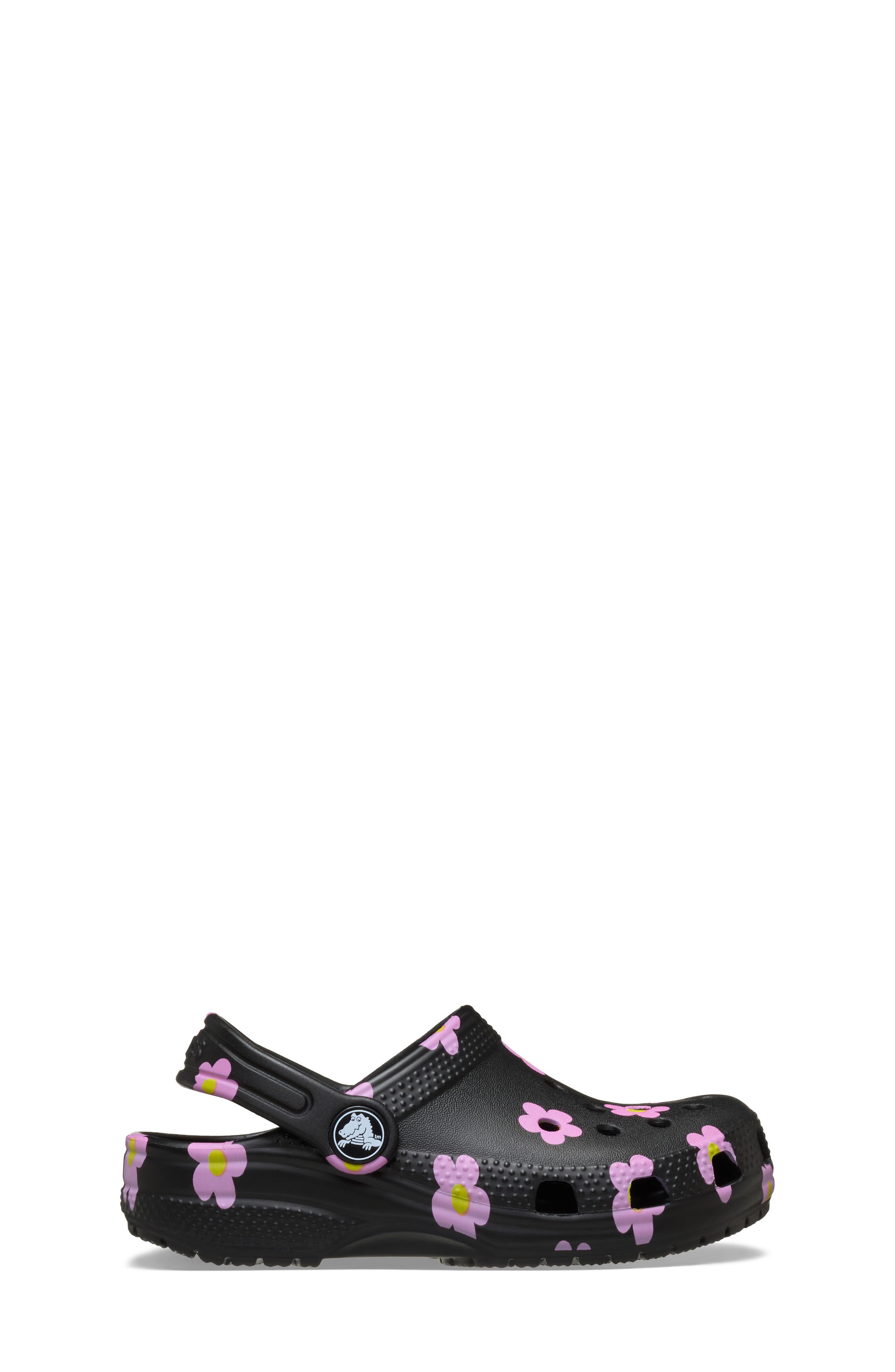 CROCS Kids' Classic Flower Clog, Alternate, color, Black