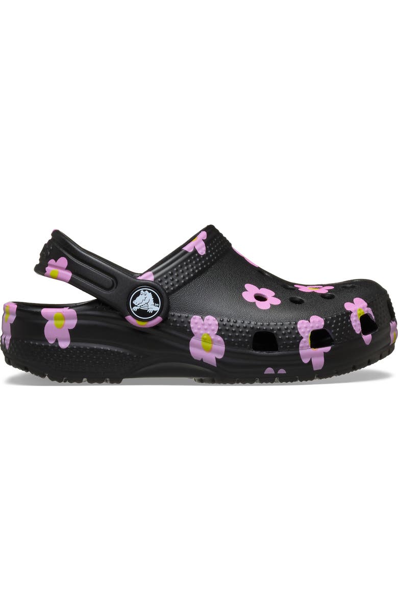CROCS Kids' Classic Flower Clog, Alternate, color, Black