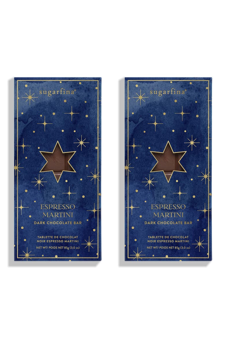 Set of 2 Hanukkah Espresso Martini Dark Chocolate Bars, Main, color, NO COLOR