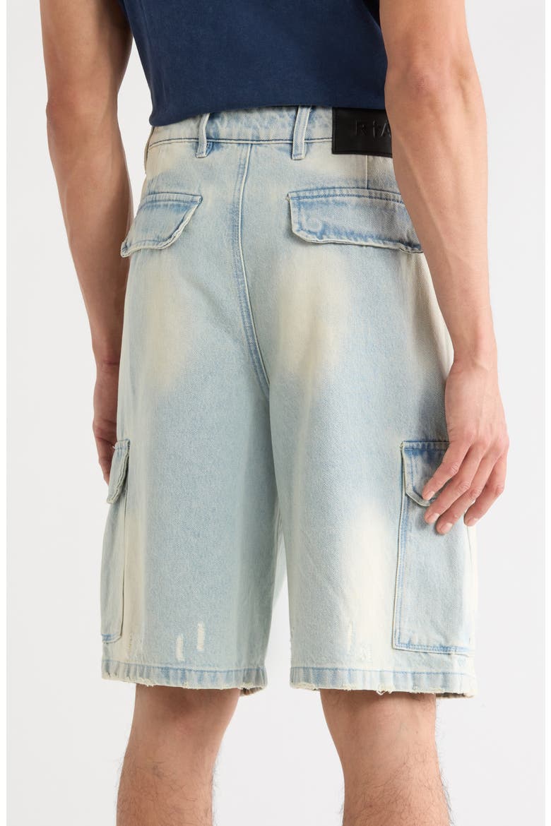 Joseph Denim Cargo Shorts, Alternate, color, BLUE CLOUDS