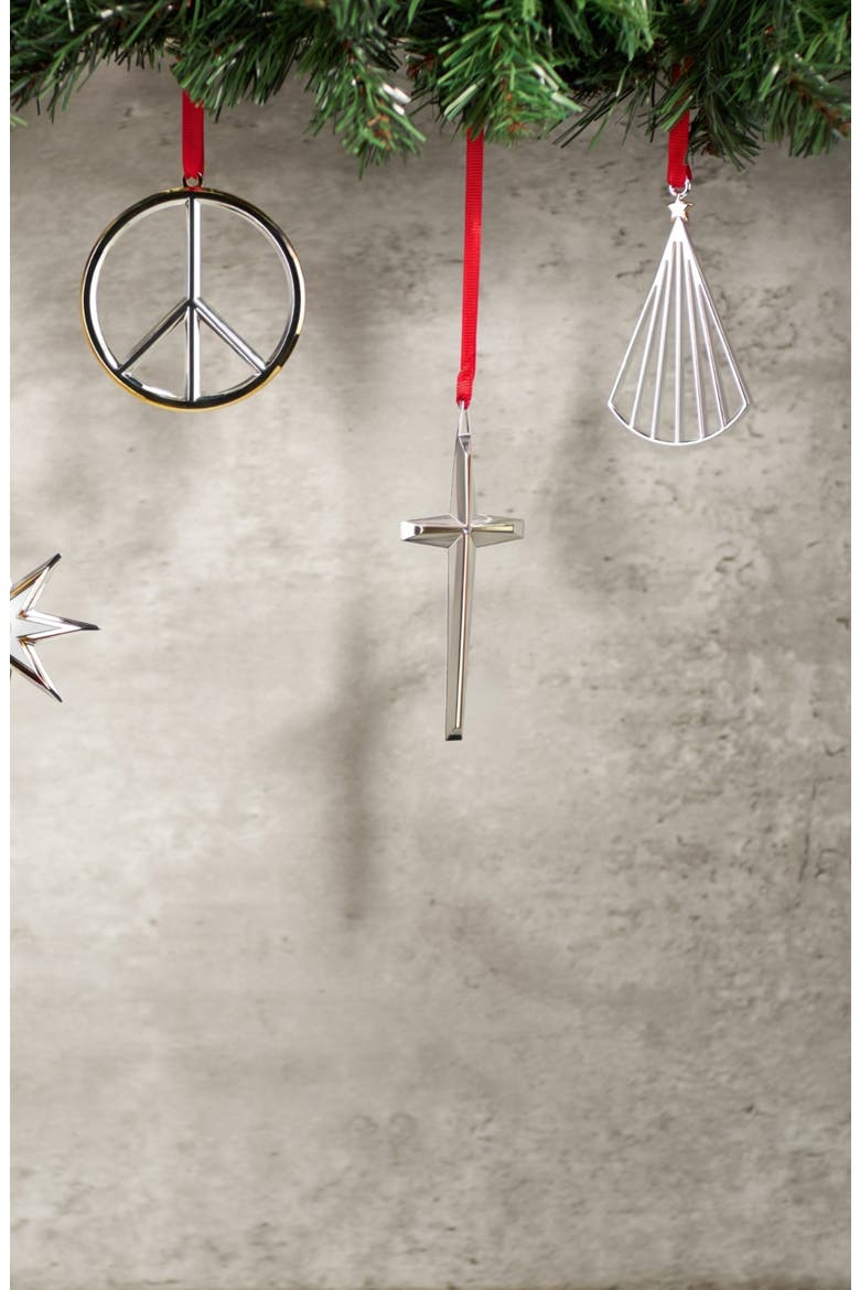 Cross Ornament, Alternate, color, SILVER