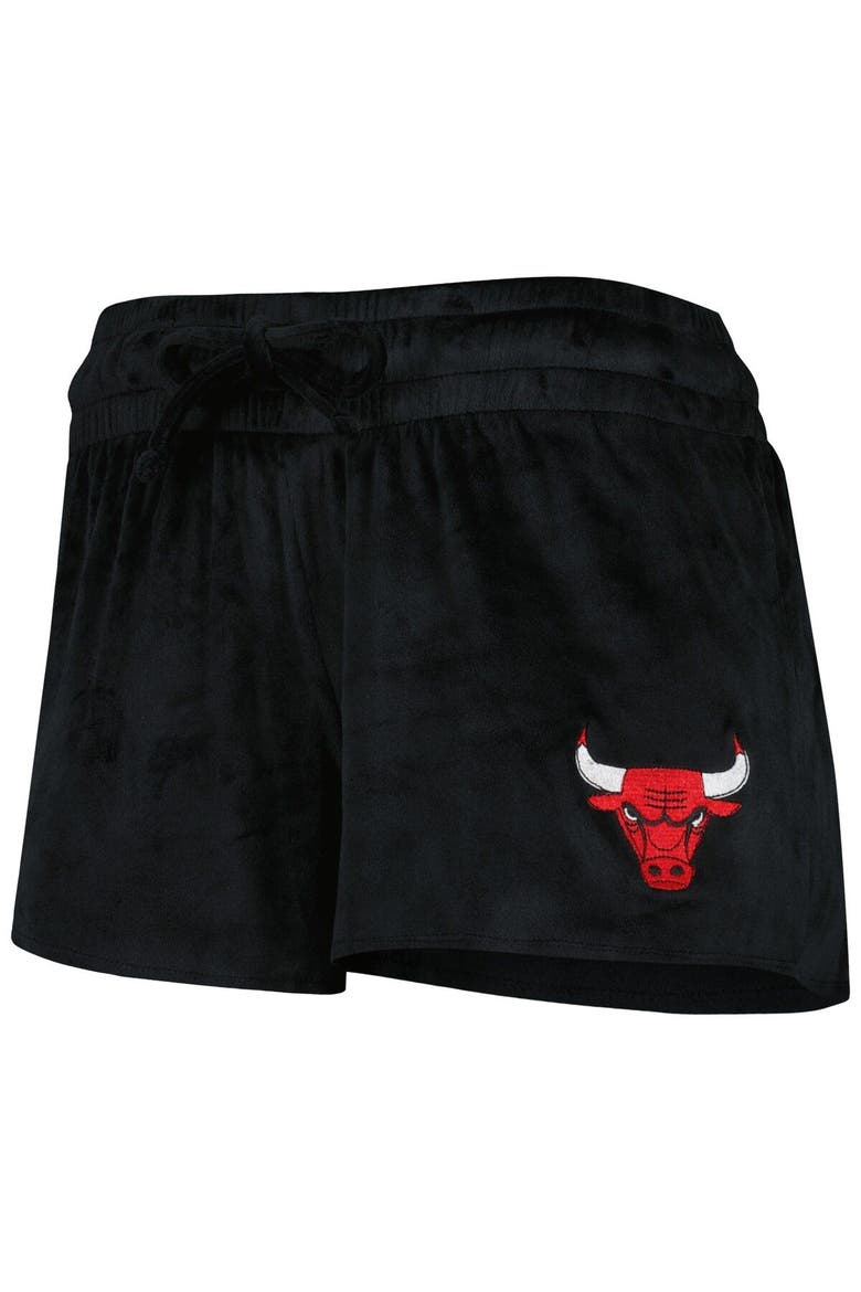 Women's Concepts Sport Black Chicago Bulls Intermission T-Shirt & Shorts Sleep Set, Alternate, color, Black