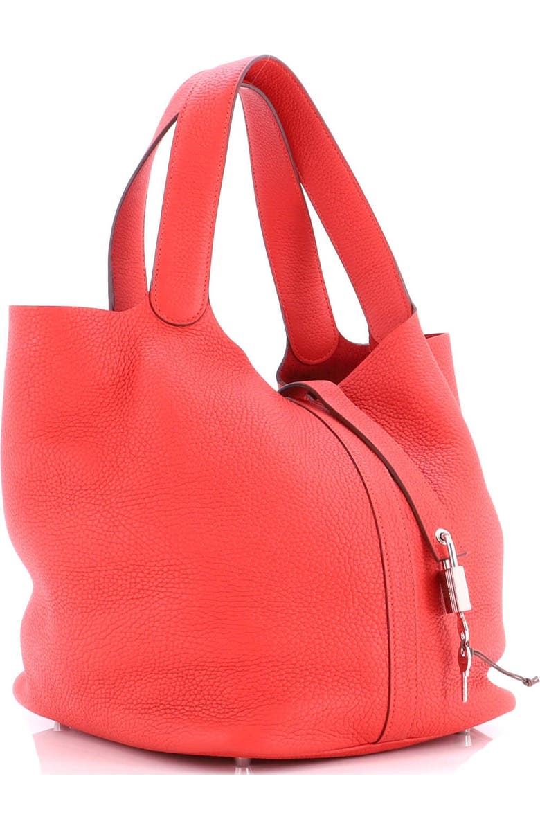 Pre-Owned Hermes Picotin Lock Bag Clemence GM, Alternate, color, Rouge Tomate