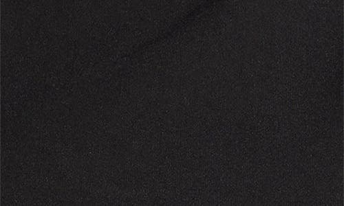 Nikki Lund Cora Strong Shoulder Asymmetric Jersey Top In Black