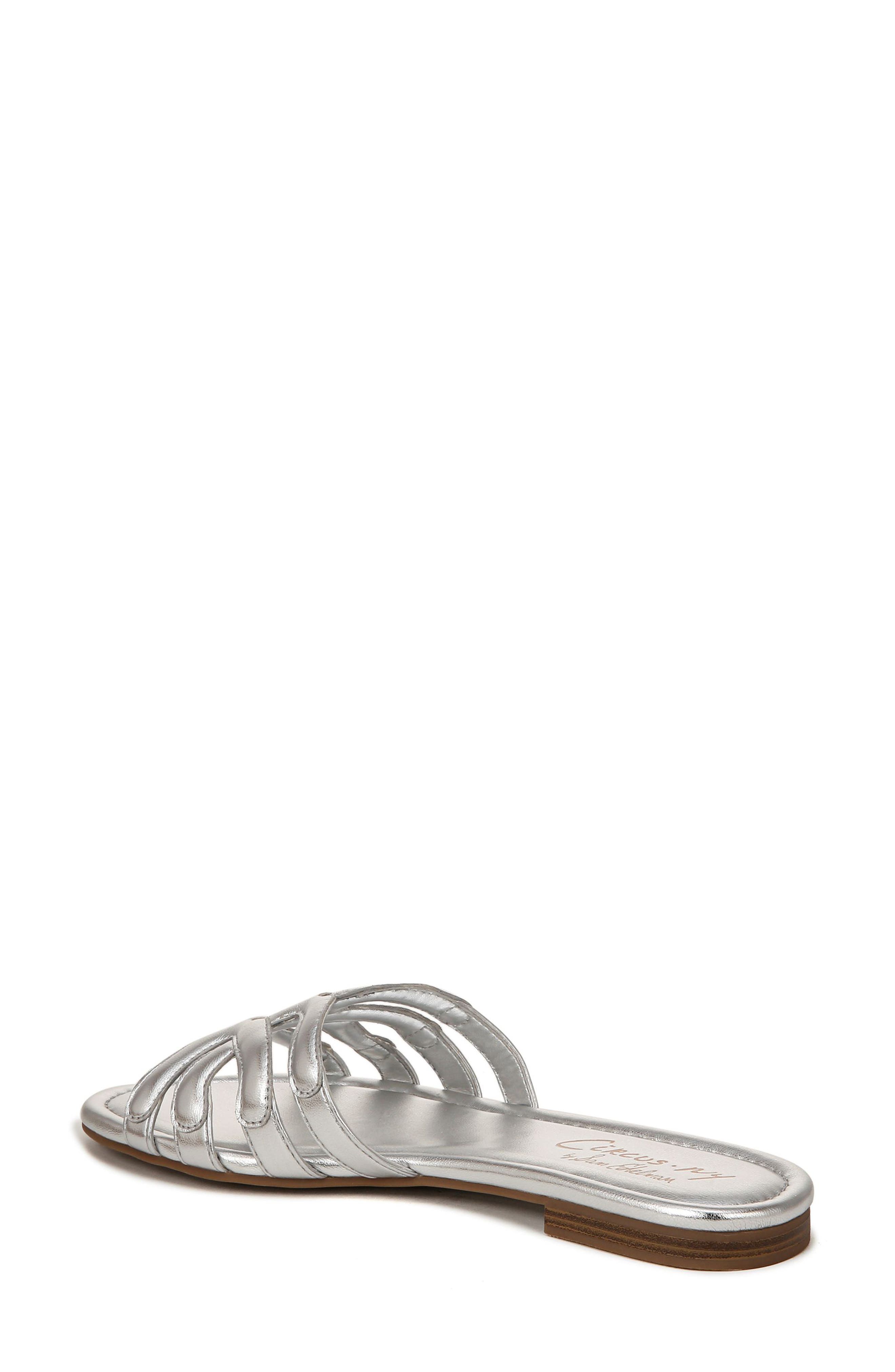 Cat Slide Sandal, Alternate, color, SOFT SILVER