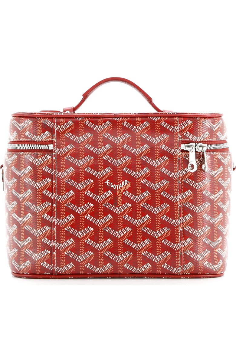 Pre-Owned Goyard Muse Vanity Case Coated Canvas, Alternate, color, Red