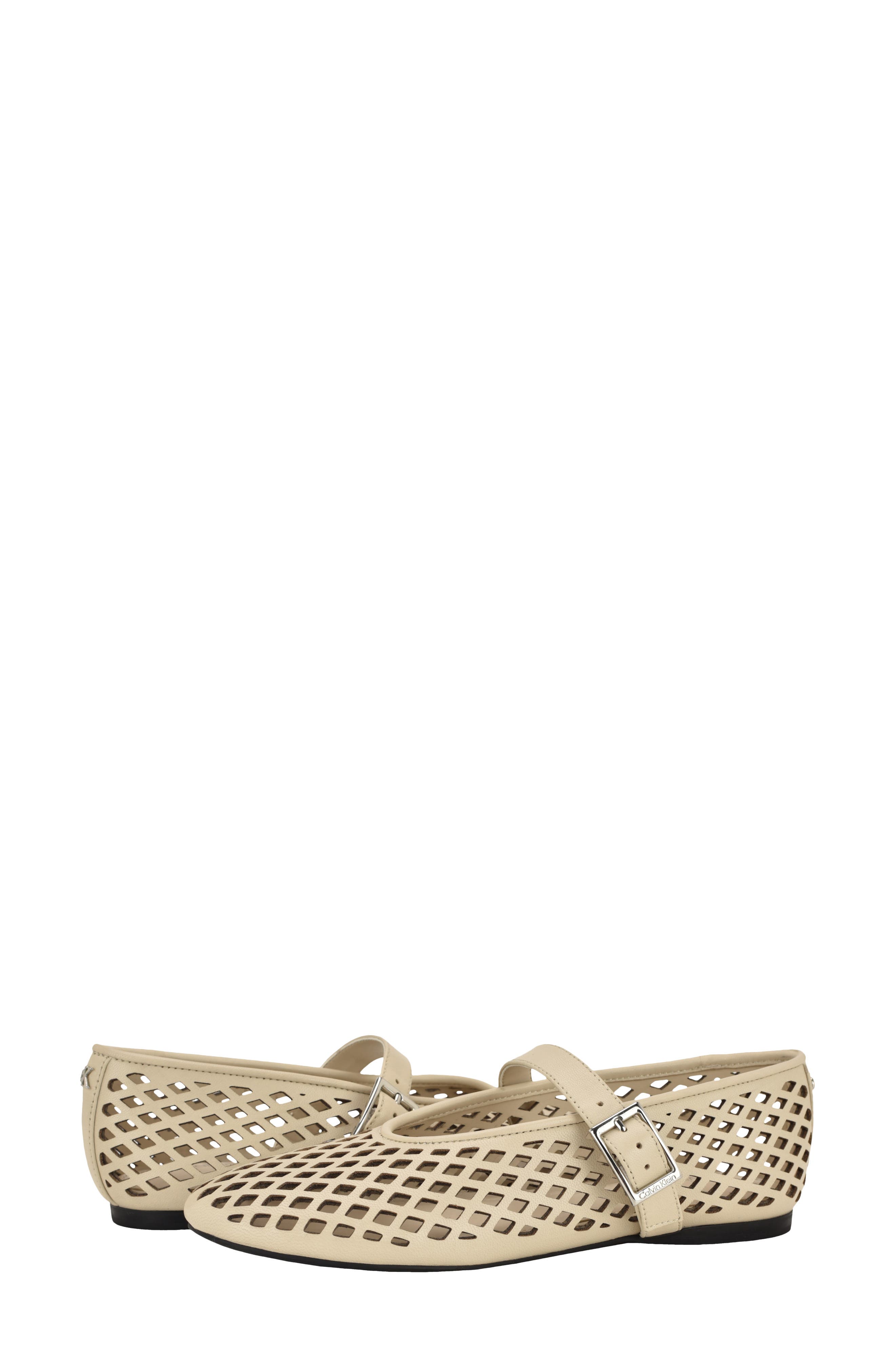 Lauria Mary Jane Flat, Alternate, color, IVORY LEATHER