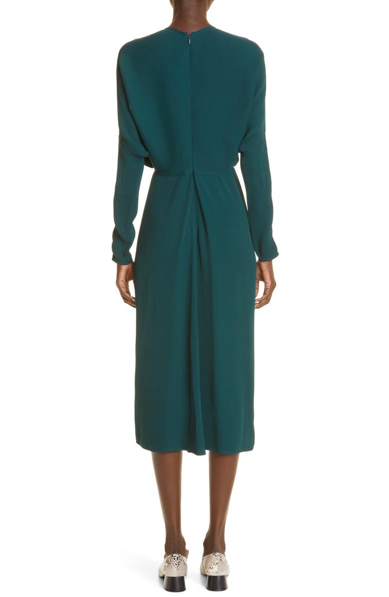 Victoria Beckham Dolman Long Sleeve Midi Dress, Alternate, color, 