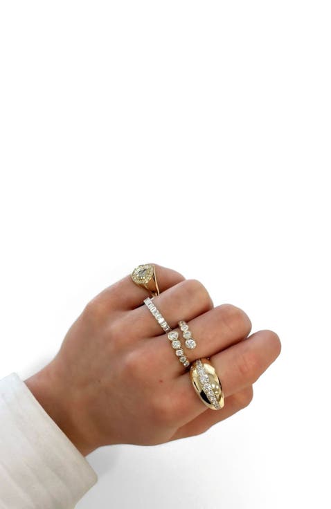 Bezel Lab Diamond Bypass Ring