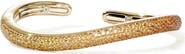 John Hardy Artisan Series 18k Gold Sapphire Ombre Surf Cuff