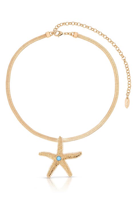 Mermaid Cove Starfish Pendant Necklace