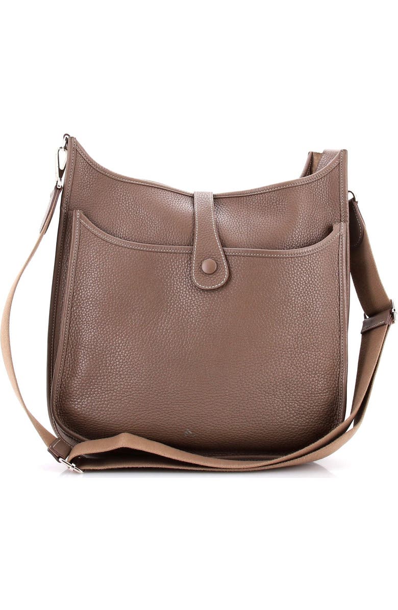 Pre-Owned Hermes Evelyne Bag Gen III Clemence PM, Alternate, color, Etoupe