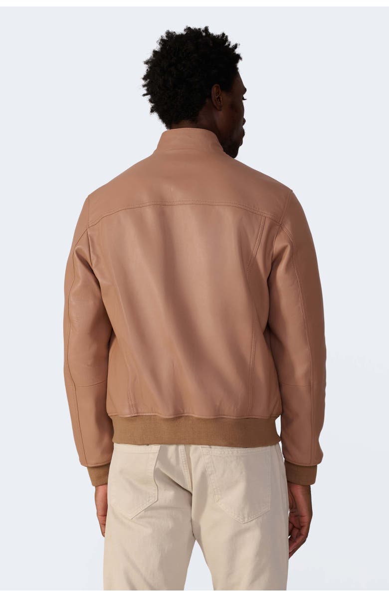 FURNIQ UK Rafe Leather Jacket, Alternate, color, Mocha Mousse