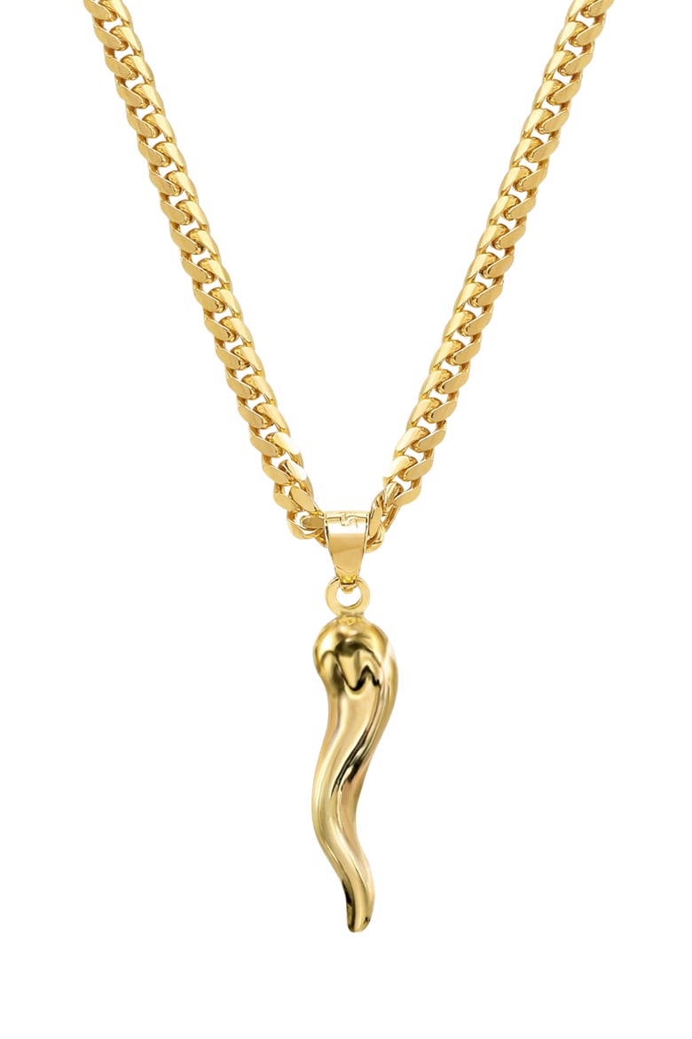 Bella Cornicello Pendant Necklace, Main, color, GOLD