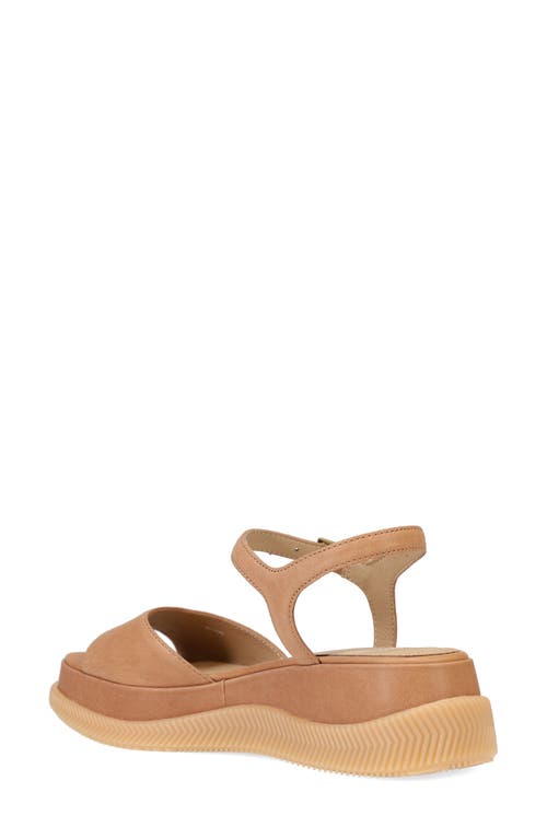 Eileen Fisher Ario Sporty Leather Wedge Sandals