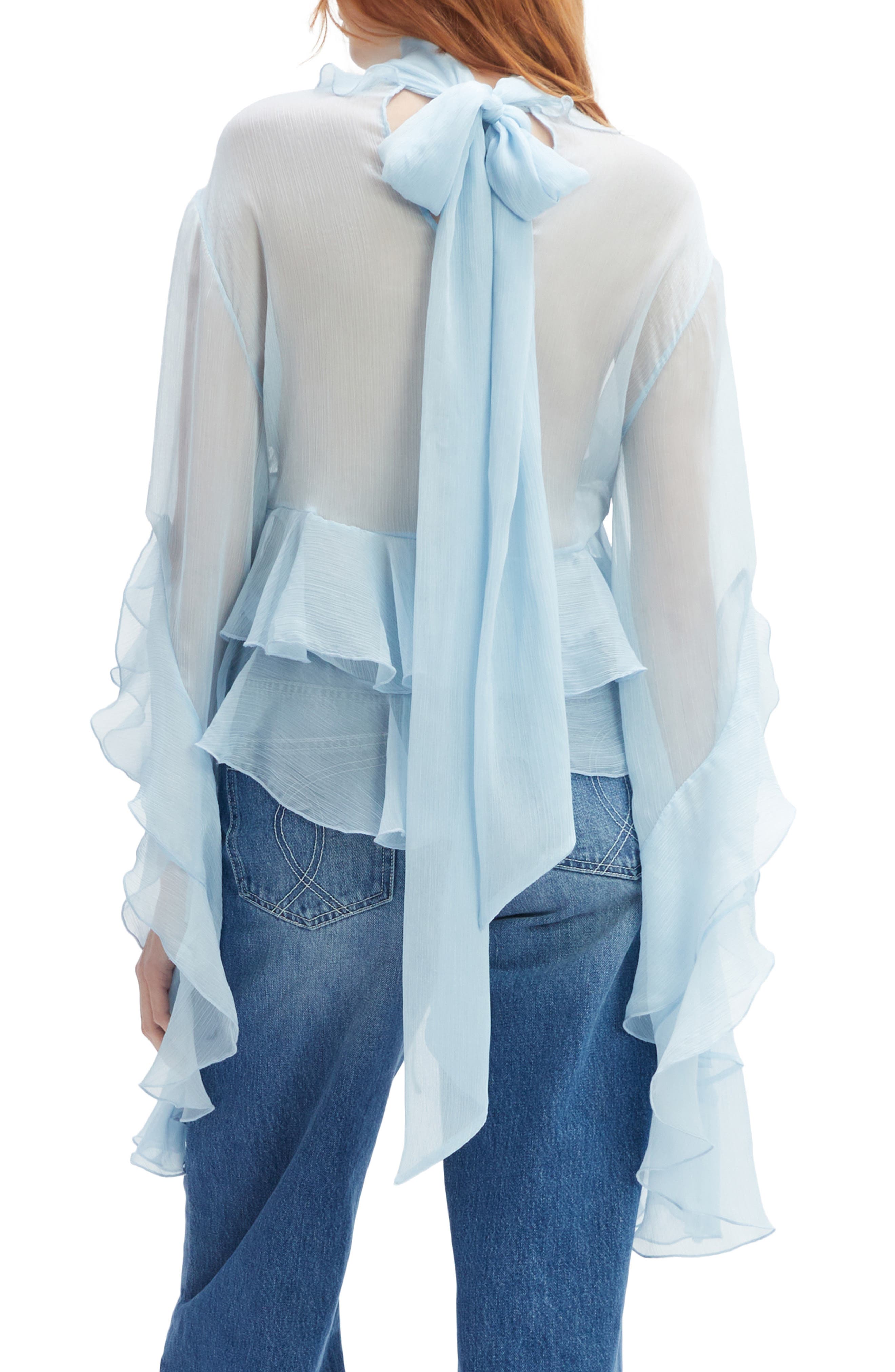 Anyssa Ruffle Tie Back Top - image 2