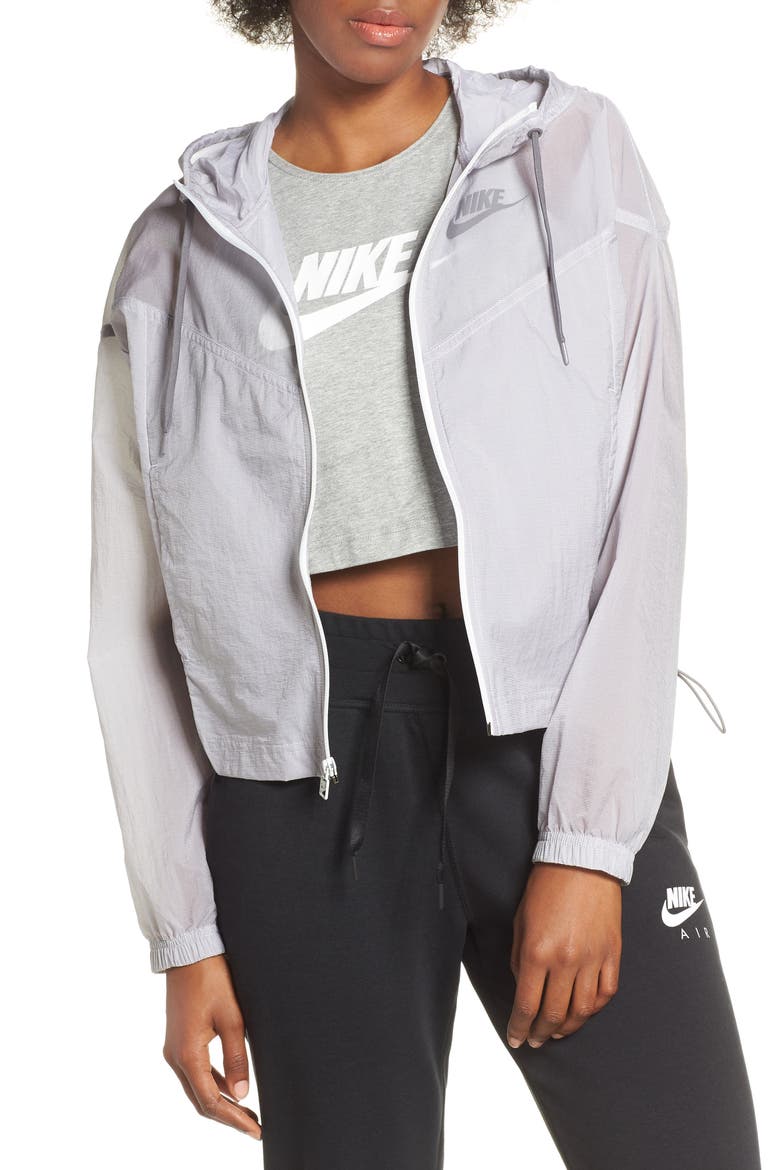 Sportswear Windrunner Jacket, Main, color, SUMMIT WHITE/ GUNSMOKE