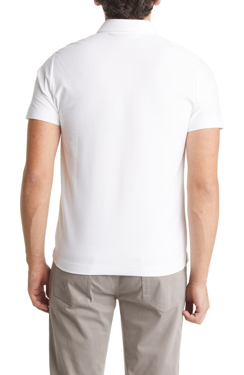 Robert Barakett Hickman Short Sleeve Polo Shirt, Alternate, color, White