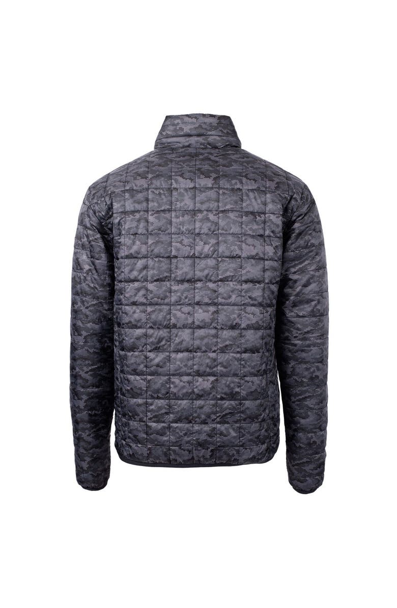 Cutter & Buck Men's Cutter & Buck  Black Kansas State Wildcats Vault Rainier PrimaLoft Eco Insulated Full-Zip Puffer Jacket, Alternate, color, 