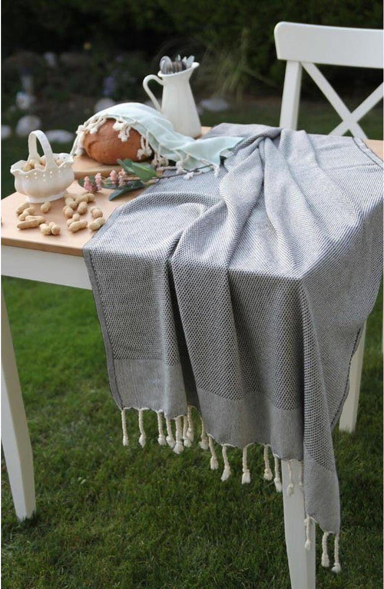 Olive & Linen Whisper Weight Turkish Hand / Kitchen Towel Bundle, Alternate, color, 